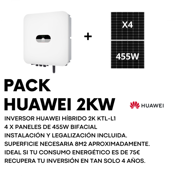 PACK SOLAR 2KW HUAWEI