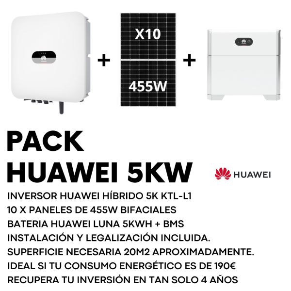 PACK SOLAR 5KW HUAWEI